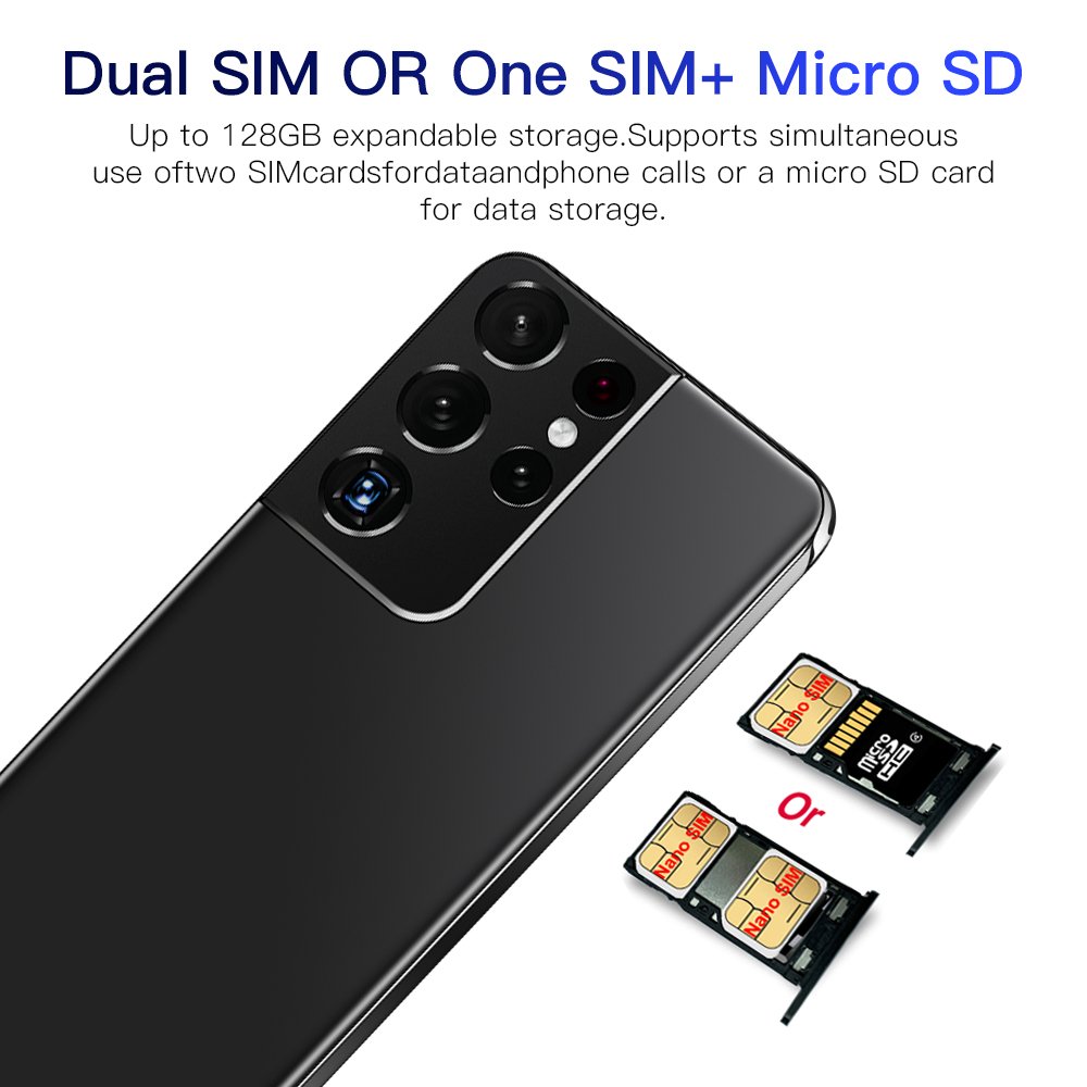 Global version S21Ultra 5G 16GB+512GB 6.7 inch Android Face access unlocked 5G mobile phone